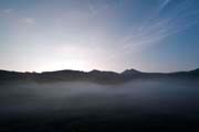 大谷地の夜明け　撮影地：共和町大谷地