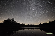 神仙沼の星空　撮影地：共和町神仙沼