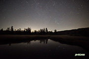 星空の池塘 2020-10-20 撮影地：共和町神仙沼